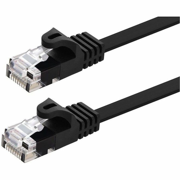 Monoprice CAT6 PATCH CABLE FLAT DESIGN_10FT BLACK 40885 - main
