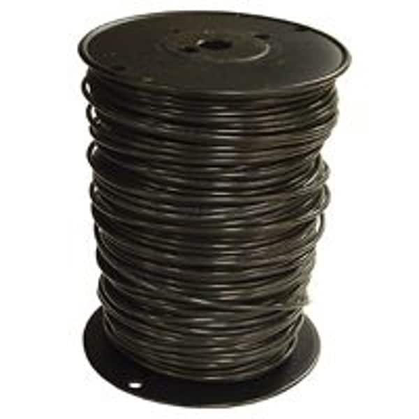 Southwire THHN Building Wire, Copper, 10 AWG, Black, Solid, 500 ft 10BK-SOLX500 - main