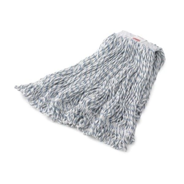 Rubbermaid Commercial 1 in Looped-End Wet Mop, White, Cotton/Synthetic, PK6, FGA41206WH00 FGA41206WH00 - main