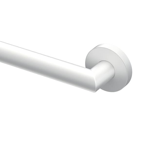 Gatco Glam 18" Stainless Steel ADA Compliant Grab Bar, Matte White 962W - main