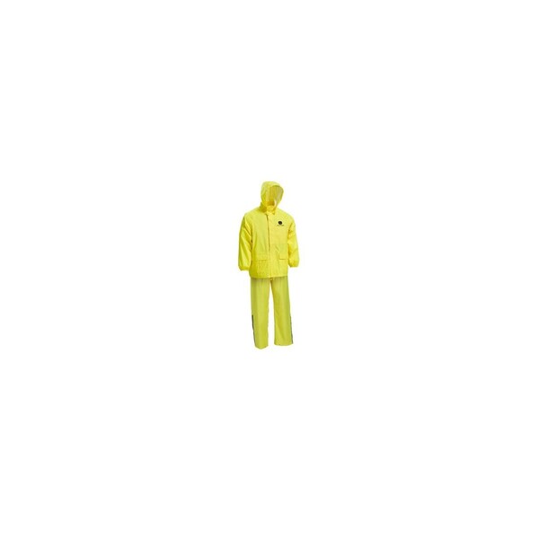 Safety Works John Deere 2-Pc. Rain Suit, Safety Yellow Polyester, L JD44510/L - main