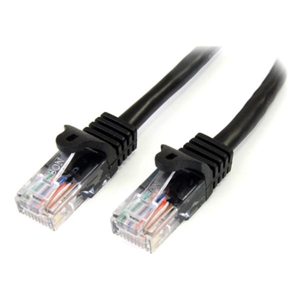 Startech.Com 3FT CAT5E SNAGLESS UTP PATCH CABLE 45PATCH3BK - main