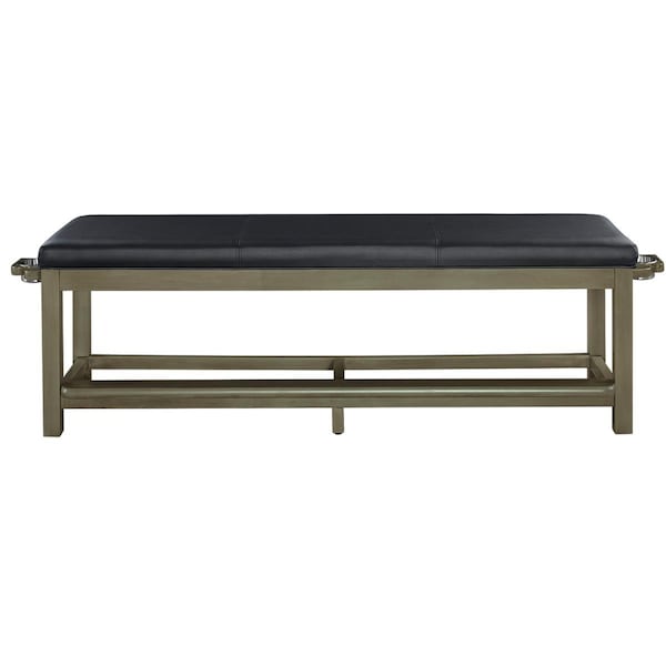 Ram Game Room 72 x 17 x 21 in. Spectator Storage Bench, Slate SBENCH SL - main