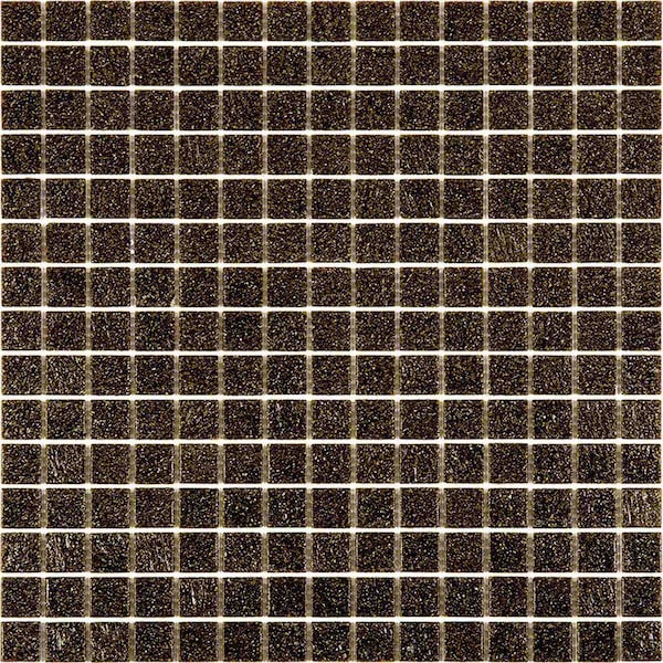 Apollo Tile Dune 12 in. x 12 in. Glossy Peanut Brown Glass Mosaic Wall and Floor Tile 20 sq. ft./case, 20PK APLSA88BR601A - main