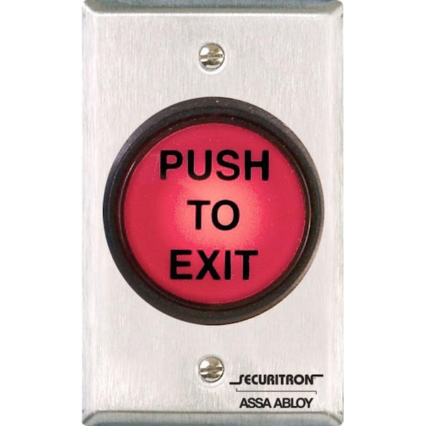 Securitron Push to Exit Button, SPDT, (3) Lens, 5A PB5 - main