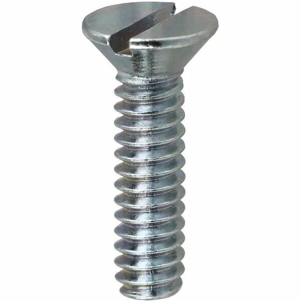 Dottie #8-32 x 3/8 in Slotted Flat Machine Screw, Zinc Plated Carbon Steel, 100 PK FM83238 - main