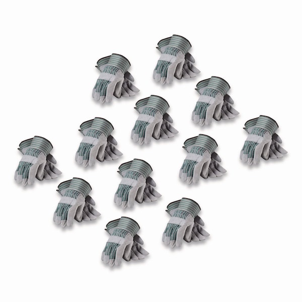 Pip Gloves, Gray/Green, L, 12 PK 83-6563/L - main