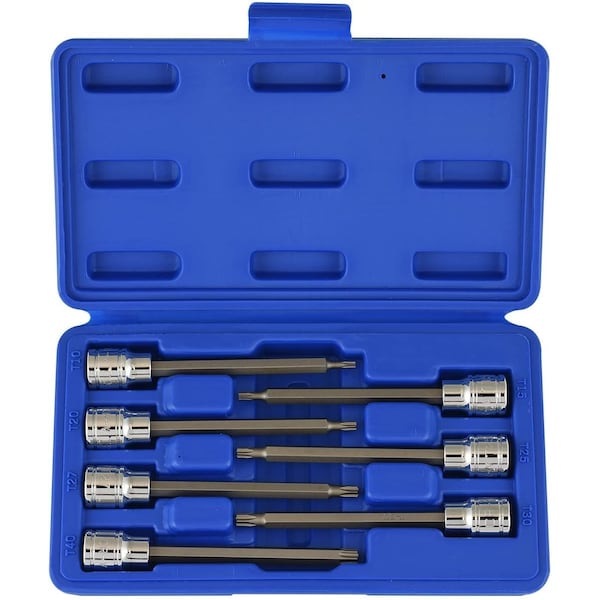 Neiko 0.375 in Dr. Extra Long Torx Bit Socket Set 10080A - main