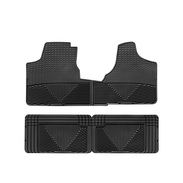 Weathertech Black, Front and Rear All Weather Floor Mats W16-W25 - main