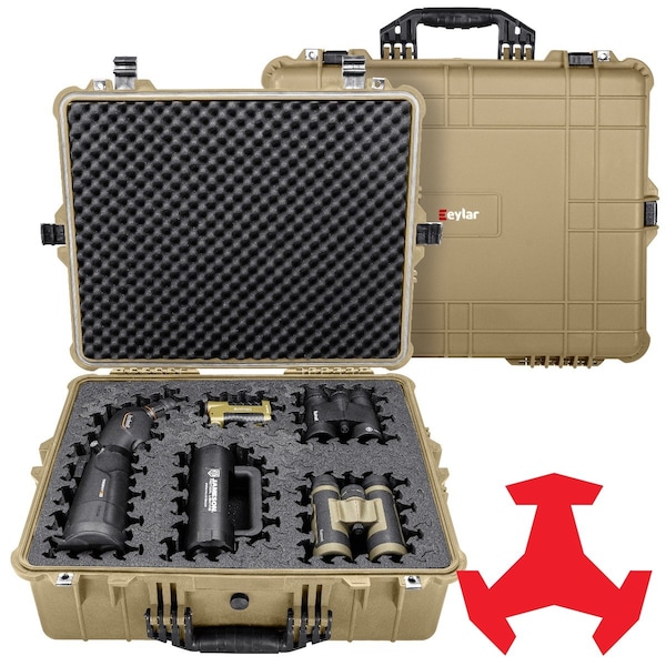 Eylar 24in X-Large Hard Case Equipped With Ragar Reconfigurable & Reusable XP Crosslinked Foam Insert SA00041-TAN-RG-XP - main
