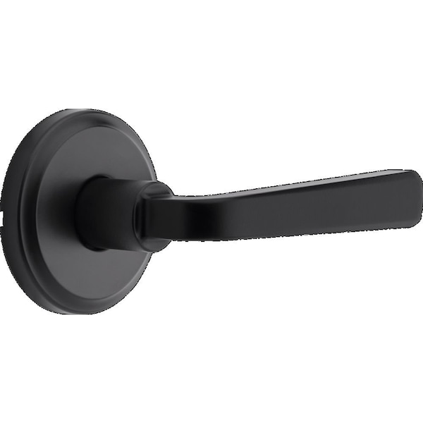 Kwikset Trafford Lever Passage Door Lock with 6AL Latch and RCS Strike Matte Black Finish 720TDL-514 - main