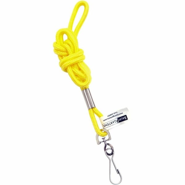 Sicurix Standard Lanyard Hook Rope Style, Yellow, PK24 68907 - main