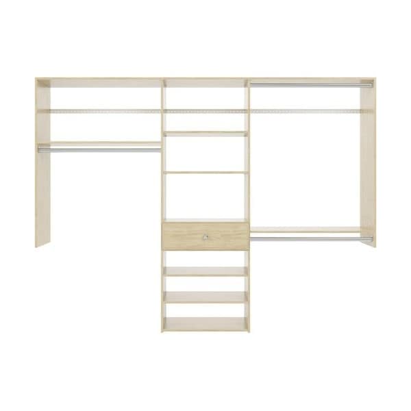 Easy Track 8-foot Perfect Fit Reach-In Closet Kit, Honey Blonde PH53-MJ - main