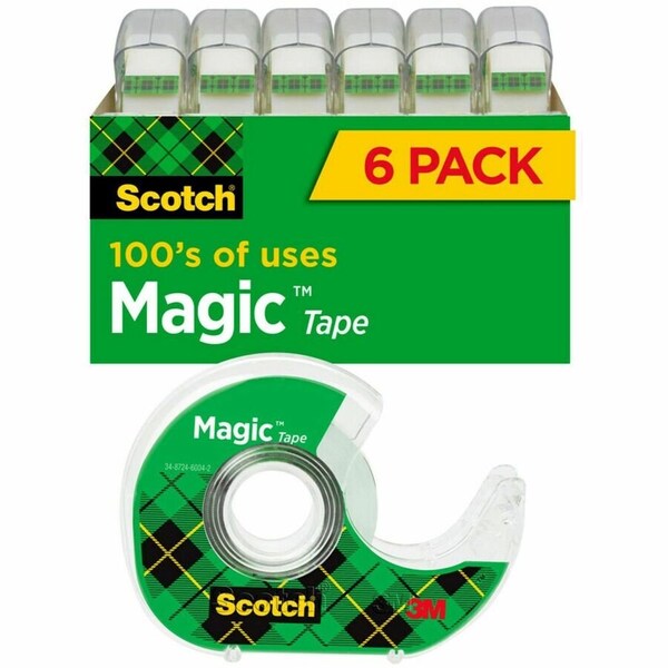 Scotch Magic Tape 6122MP, 3/4"x650", 16/pk, PK16 6122 - main