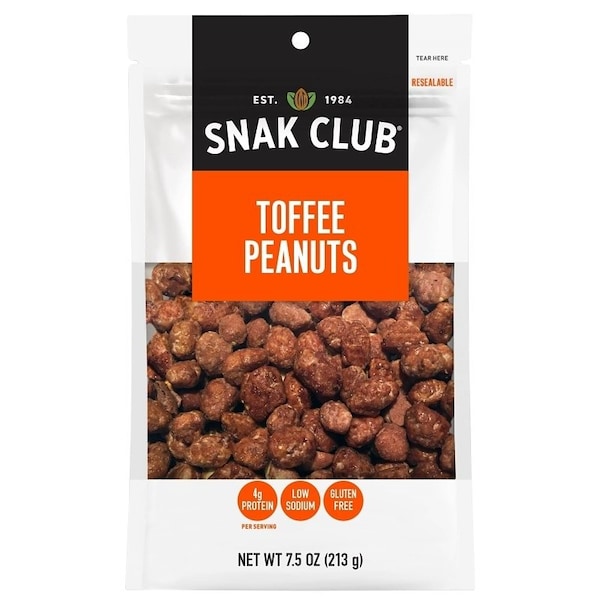 Snak Club CSU29528 Toffee Peanut, 7.5 oz 700535 - main