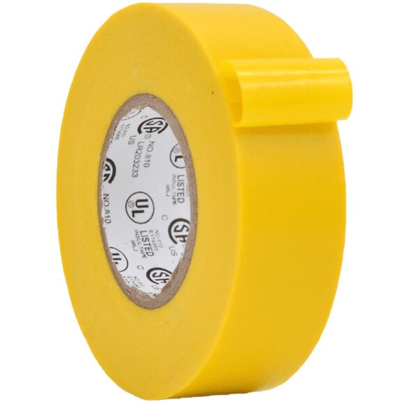 Wod Tape ETC766MS General Purpose Electrical Tape Yellow UL/CSA listed core: 1 in. X 66 ft, 96PK WOD ETC766MS-01000-96-66-YEL - main