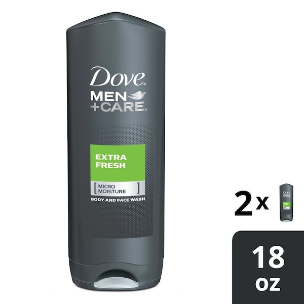 Dove Men Extra Fresh Body Wash, 18 Ounce, 4PK 69771766 - main