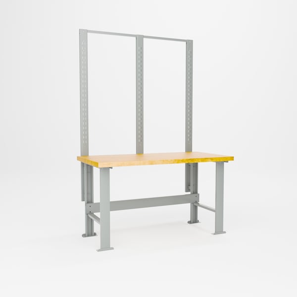 Pucel Versatile Modular Workbench, 30 in W x 60 in D x 84 in H, Gray VMW-3060-W - main