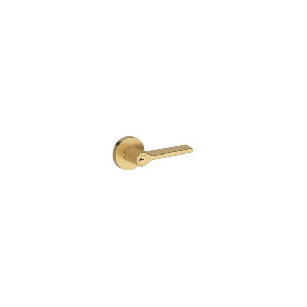 Baldwin Residential Door Levers Keyed Entry Reversible Lifetime Satin Brass ENANACRR044 - main