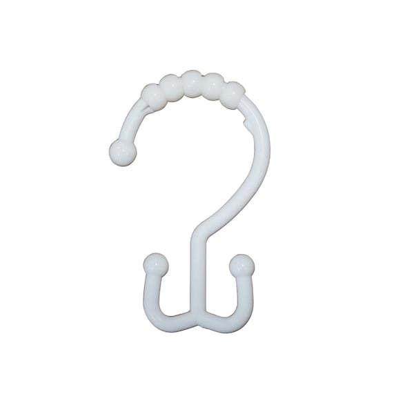 Rdi Deluxe Shower Curtain Hook White 144cs, 144PK SHR-CTN-HOOK-WHT - main