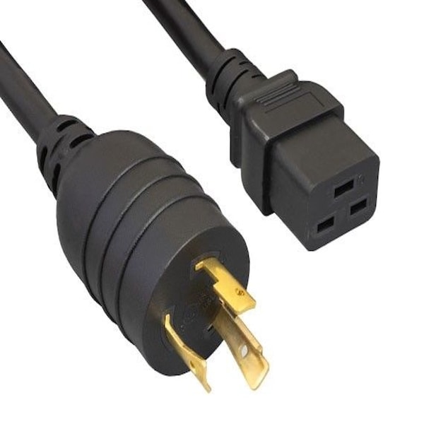 Sanoxy 12ft 12 AWG 20A 125V Heavy-Duty Power Cord NEMA L5-20P to IEC 320 C19, Black SNX-CBL-LDR-PW154-1212 - main