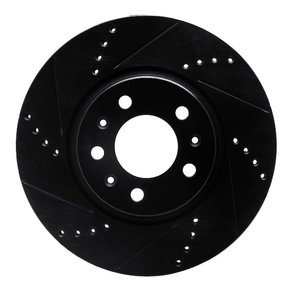 Dynamic Friction Co DFC Brake Rotor - Drilled and Slotted - Black 633-53005L - main