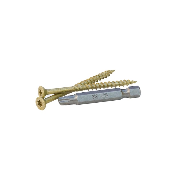 Proferred Wood Screw, #9, 2-1/2 in, Stainless Steel Torx Drive, 350 PK V56091 - main