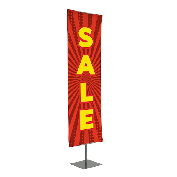 Showdown Displays Everyday Banner Display Single-Sided Kit - Sale Red Burst 908090-001 - main