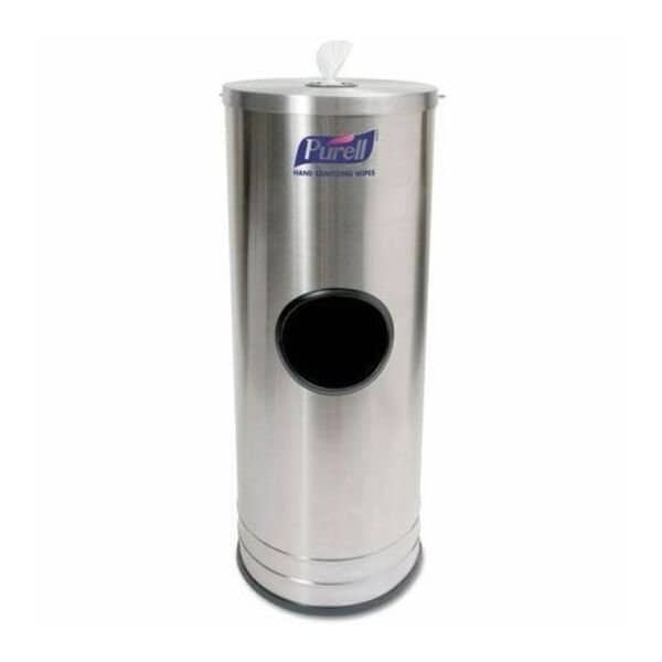Purell Wipes Stainless Steel Floor Stand Dispenser, Silver 9115-DS1C - main