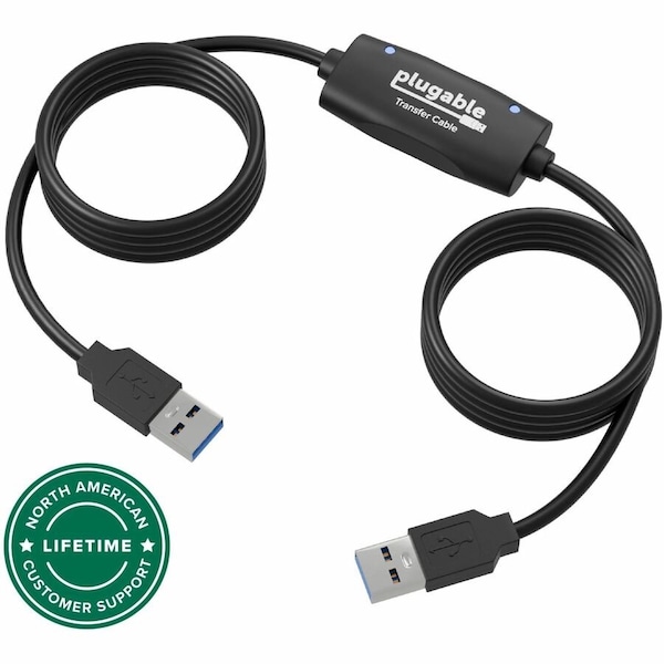 Plugable Technologies USB 2.0 TRANSFER CABLE, UNLIMITED USE, TRANSFER DATA BETWEEN 2 WINDOWS PC'S, COM USB-EASY-TRAN - main