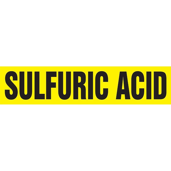 Accuform ASME ANSI PIPE MARKER SULFURIC RPK685SSH - main