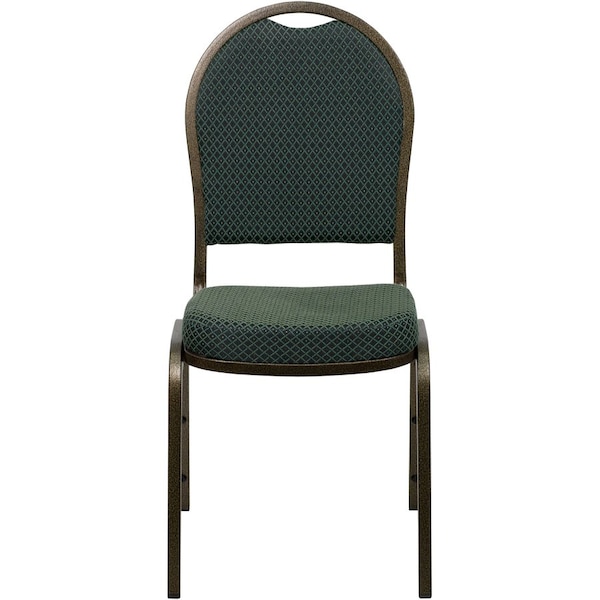 Flash Furniture Hercules Banquet Chair, 17-1/4 in W 20-1/4" L 37-1/2" H, Fixed, Fabric Seat FD-C03-GOLDVEIN-4003-GG - main