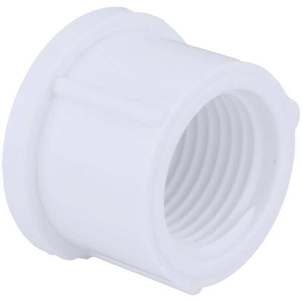 Charlotte Pipe And Foundry 1'' FIP Schedule 40 Threaded PVC Cap PVC 02117 1200HA - main