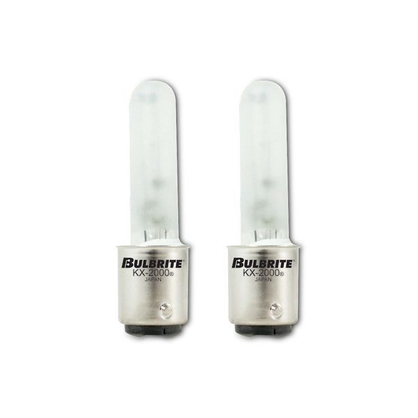 Bulbrite T3 Light Bulbs with Frost Glass Finish and BA15D Double-Contact Bayonet Base, 40 Watt, 2 PK 861185 - main