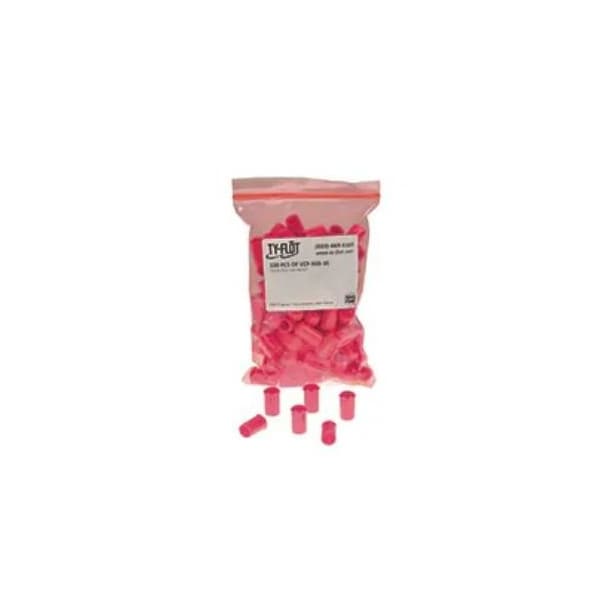 Ty-Flot Tube Cap, 3/8 in, Pink, PK100 VC37516PK - main