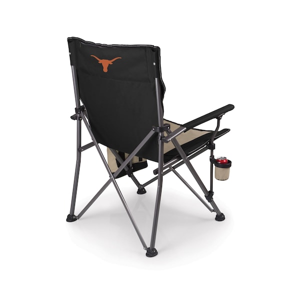 Picnic Time Family Of Brands NCAA Texas Longhorns Big Bear XXL Camping Chair with Cooler - Heavy Duty Beach Chair 808-00-175-194-1 - main