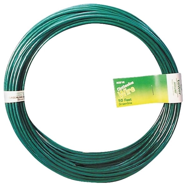 Midwest Fastener Clothesline, 50 ft L, Steel, Green 11268 - main