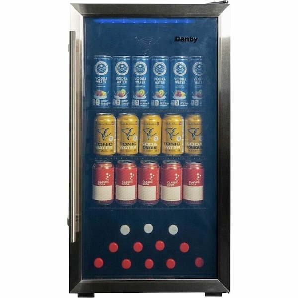 Danby Products Danby Beverage Center, 1 Glass Door, 3.1 Cu.Ft Capacity DBC117A2BSSDD-6 - main