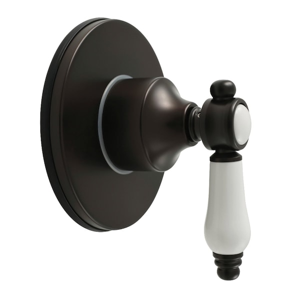Kingston Brass Single-Handle Six-Way Diverter Valve with Round Trim Kit, Oil Rubbed Bronze KS4035BPL - main