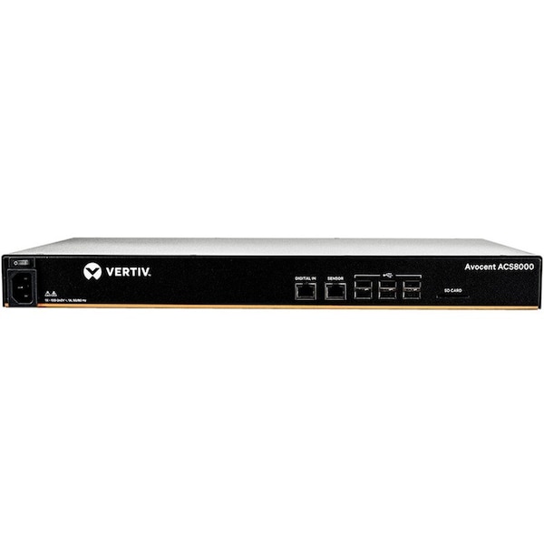 Vertiv Avocent ACS 8000 16-port Serial Console Server, Single AC Power ACS8016SAC-400 - main
