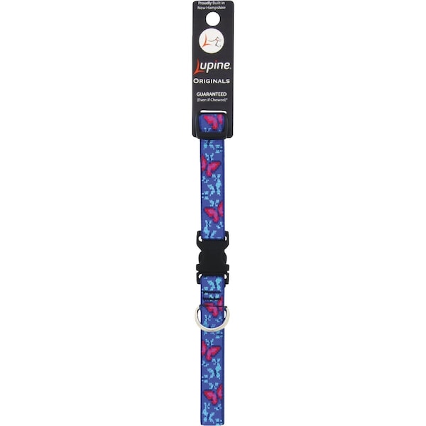 Lupine 3/4'' Woven Pattern Social Butterfly 13 to 22'' Adjustable Collar 54002 - main