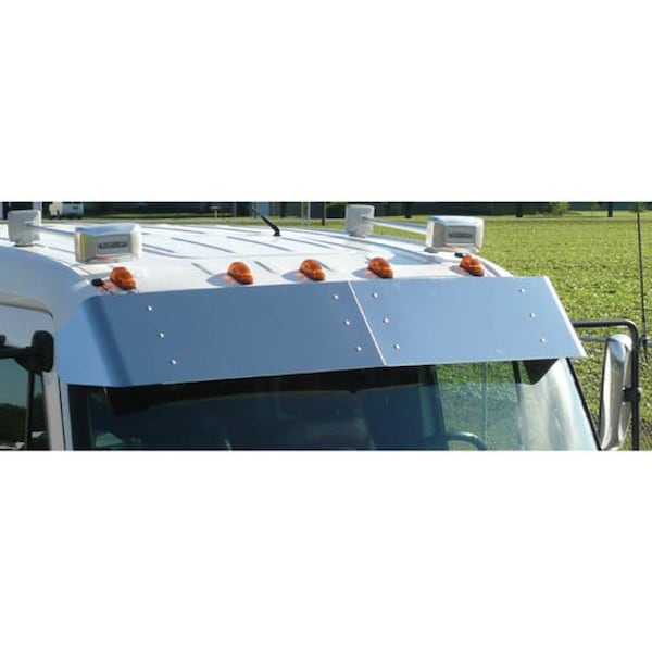 Ilc Replacement For Freightliner M2-112 Year 2011 13 In Stainless Steel Drop Visor WZ-EFRU-X - main