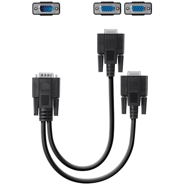 Belkin 1FT F2CM038B01 VGA HD15 TO 2 VGA HD15 M/F SPLITTER Y CBLE F2CM038B01 - main