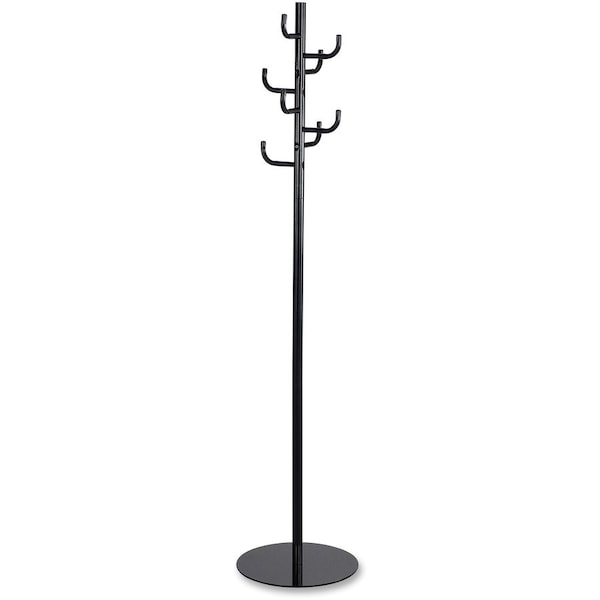 Safco Coat Rack, Black, 69" H, Stand Alone 4241BL - main