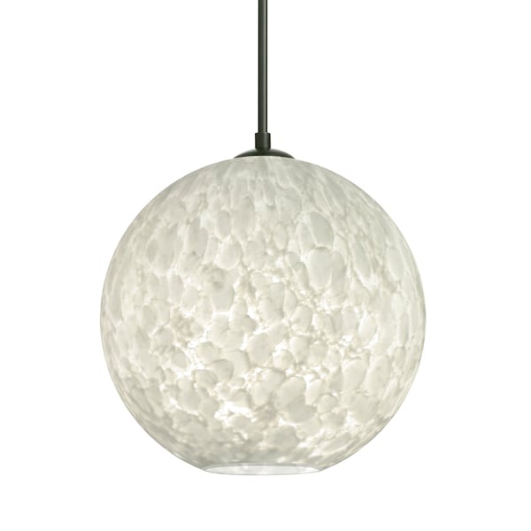 Besa Lighting Besa Coco 8 Pendant, Carrera, Black Finish, 1x 60W MAX E26 Base 1JT-COCO819-BK - main