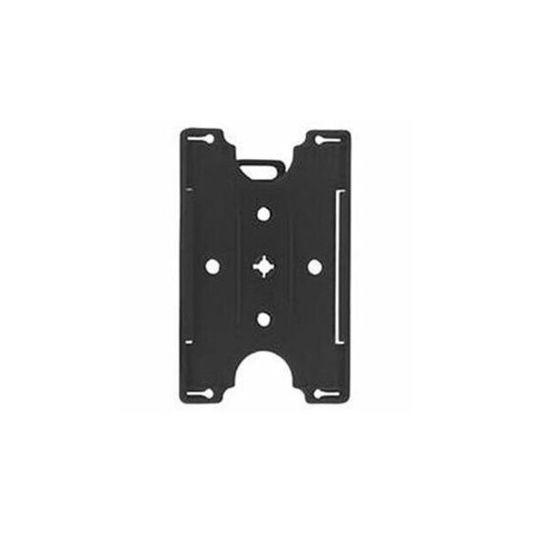Brady Convertible Card Holder - 3.5" x 2.25" - Plastic - Black 1840-3011 - main
