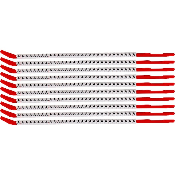 Brady ClipSleeve Wire Markers Size 10 Nylon 16 AWG - 14 AWG, A Pack of 300 Each, 300PK SCN10-A - main