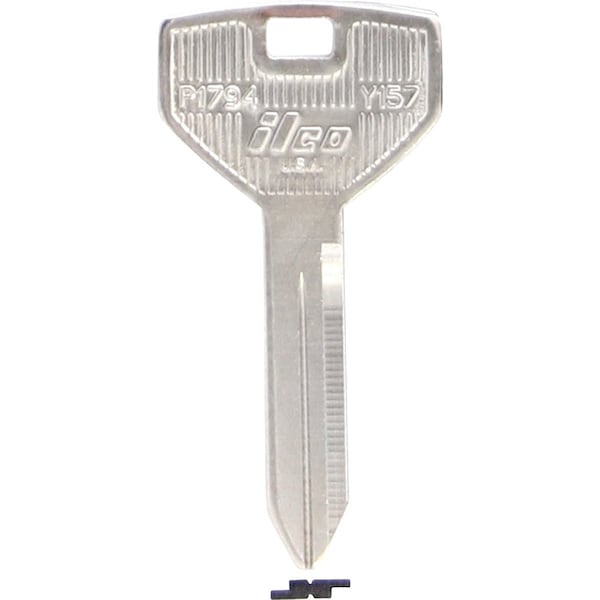 Ilco Chrysler Nickel Plated Automotive Key Y157 / P1794, 10PK IAL01448092 - main