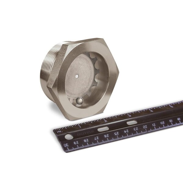 Oil-Rite Fused Window Sights - 2in. NPT, 2 1/2in., Stainless Steel, Aluminum Ball, 1 31/32in. A4959-7 - main