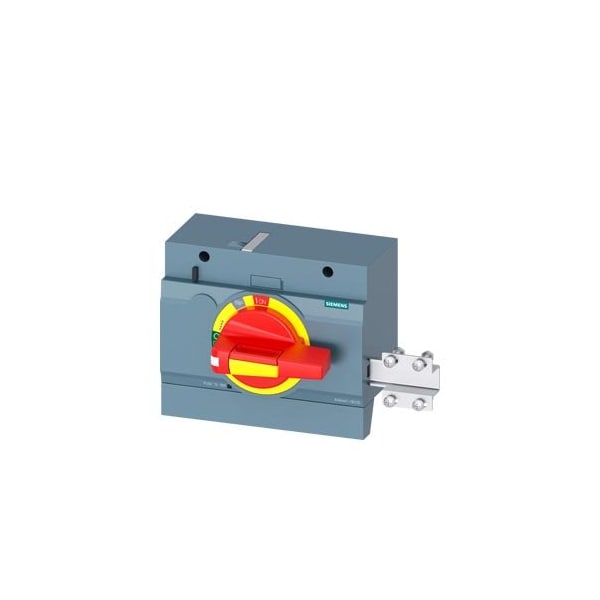 Siemens front mounted rotary operator EMERGENCY OFF IP30 with door interlock and 3VA9447-0EK35 - main
